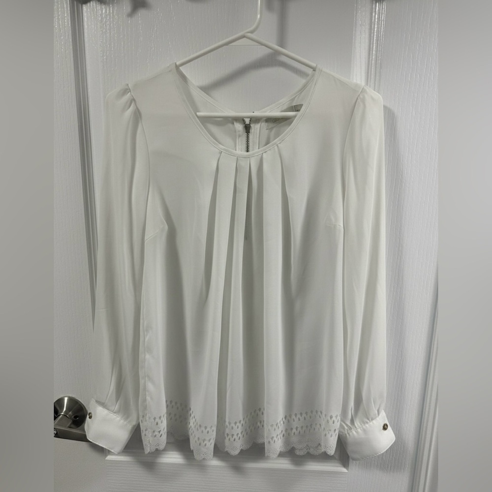 Costa Blanca White Blouse - Picture 2 of 3
